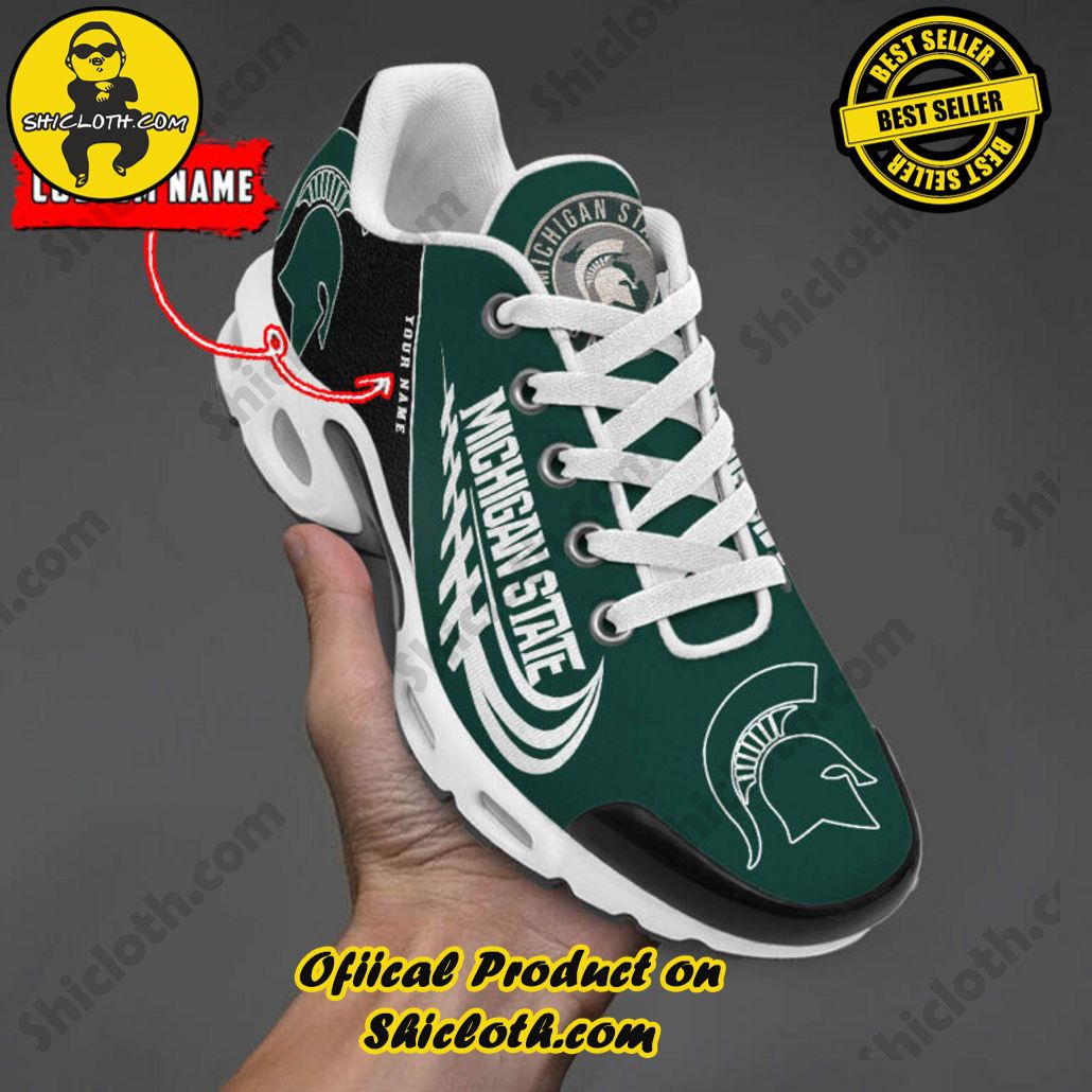 Michigan State Spartans Custom Name Nike TN Shoes