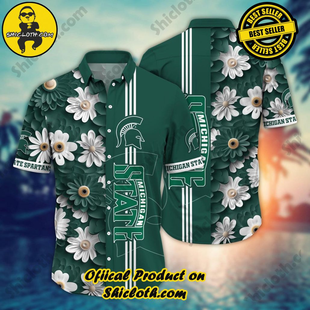 Michigan State Spartans NCAA1 Hawaiian Shirt Trending Summer. Gift For Fan