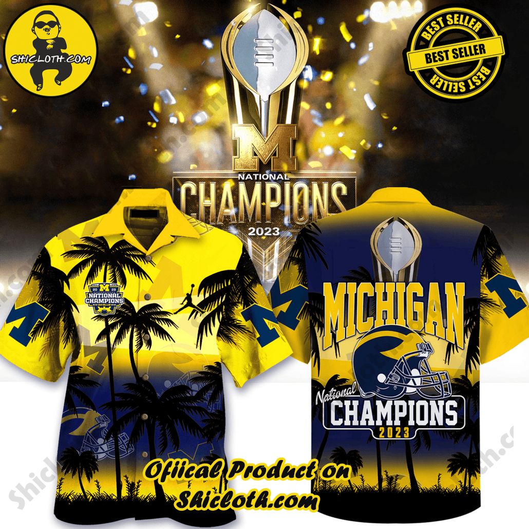 Michigan Wolverines NCAA2 Flower Hawaii Shirt And Tshirt For Fans, Summer Football Shirts