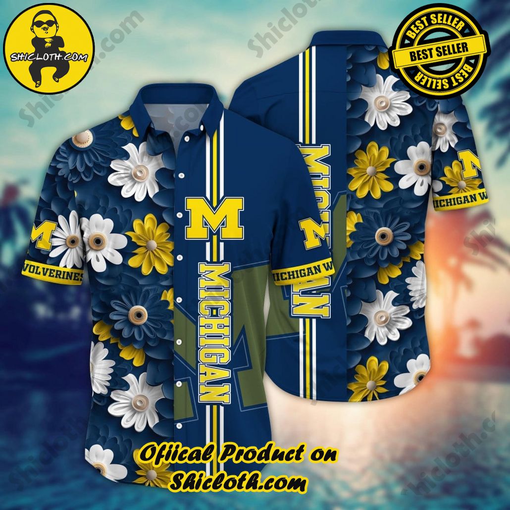 Michigan Wolverines NCAA2 Hawaiian Shirt Trending Summer. Gift For Fan