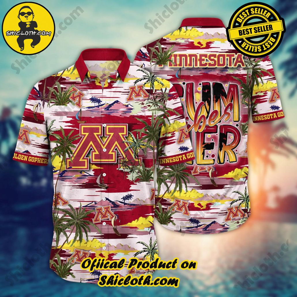 Minnesota Golden Gophers | NCAA3 Flower Hawaii Shirt For Fans, Summer Football Shirts