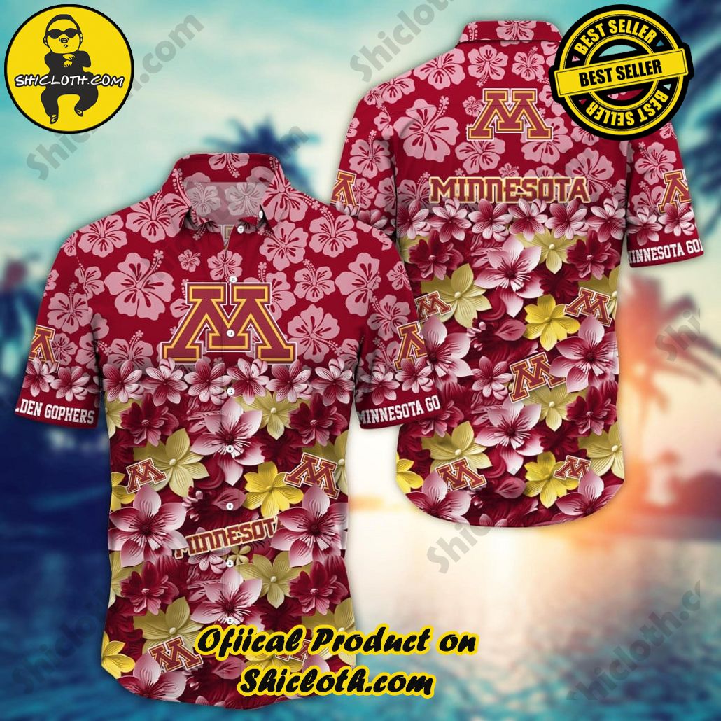 Minnesota Golden Gophers NCAA3 Flower Hawaii Shirt And Tshirt For Fans, Summer Football Shirts