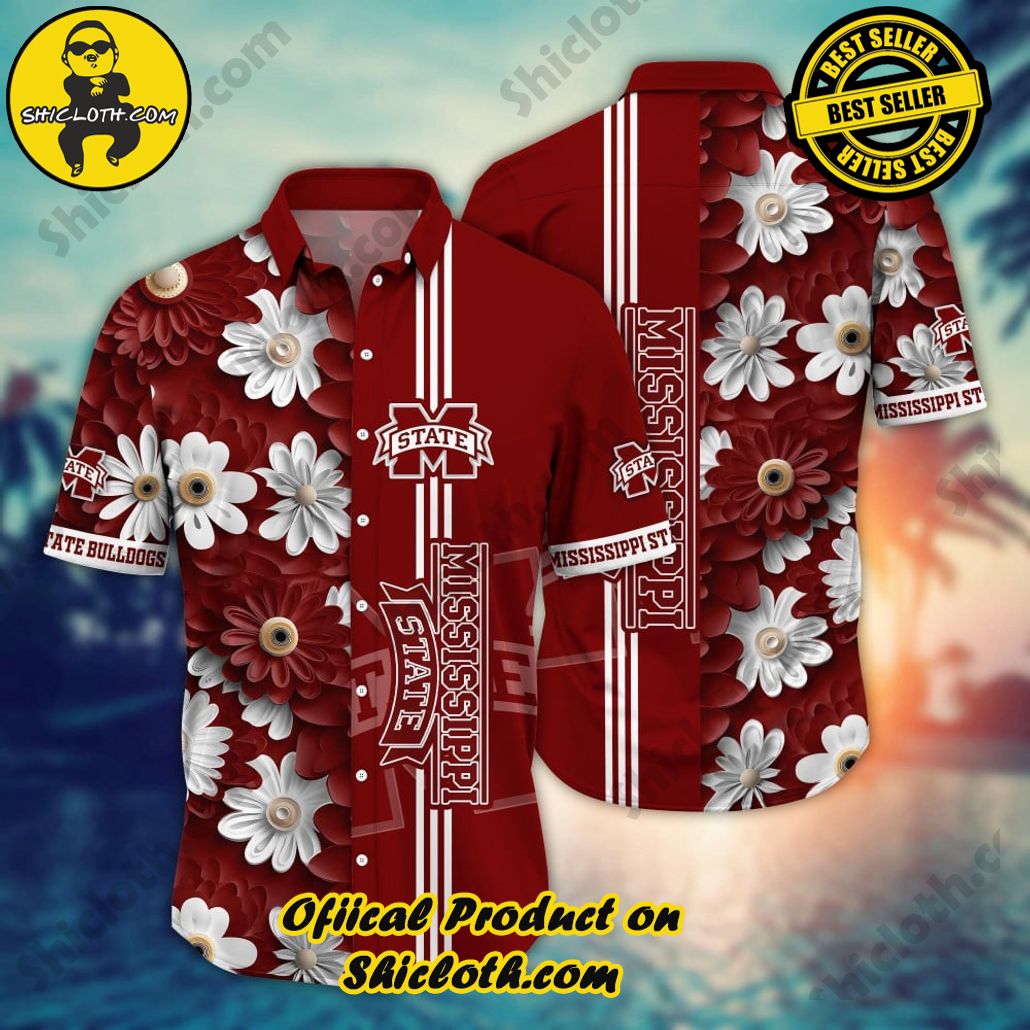 Mississippi State Bulldogs NCAA1 Hawaiian Shirt Trending Summer. Gift For Fan
