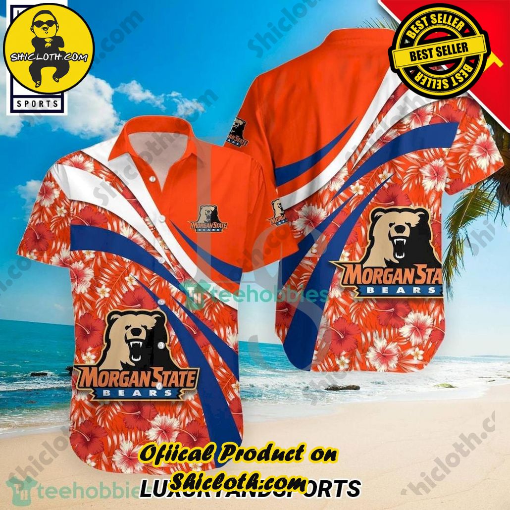 Morgan State Bears NCAA Hibiscus Tropical Flower Hawaiian Shirt