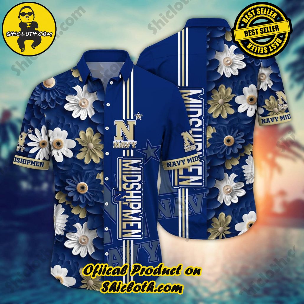 Navy Midshipmen NCAA3 Hawaiian Shirt Trending Summer. Gift For Fan