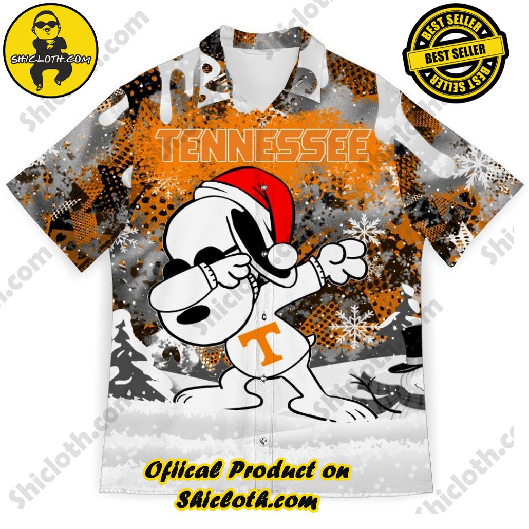NCAA Tennessee Volunteers Snoopy Christmas Trendy Hawaiian Shirt Aloha Shirt