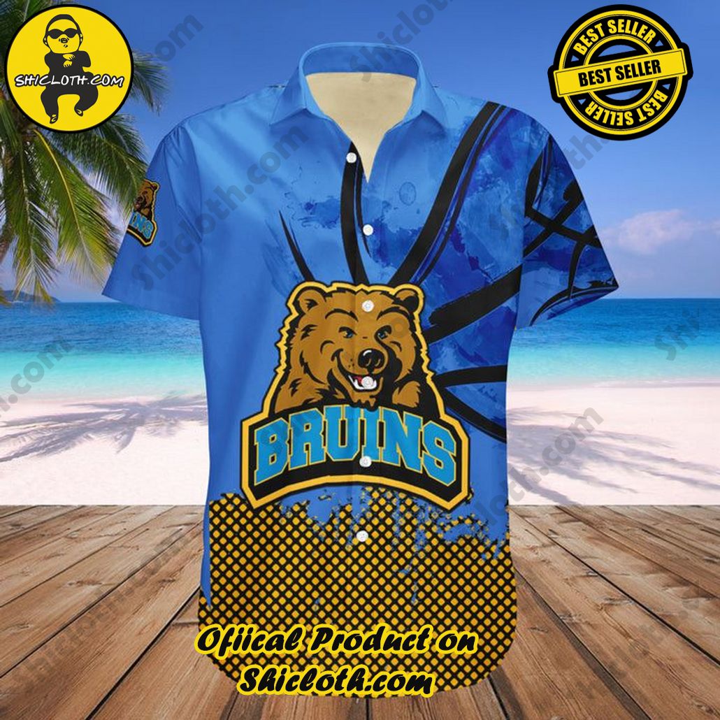 NCAA Ucla Bruins Custom Text Number Blue Gold Trendy Hawaiian Shirt V9 Aloha Shirt