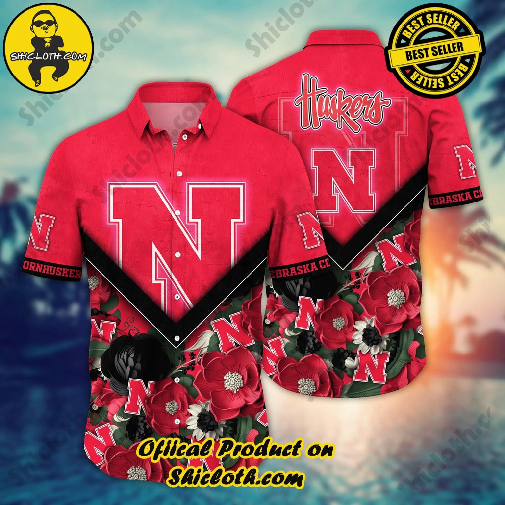 Nebraska Cornhuskers NCAA Hawaiian Shirt Custom Sea Breeze Aloha Shirt