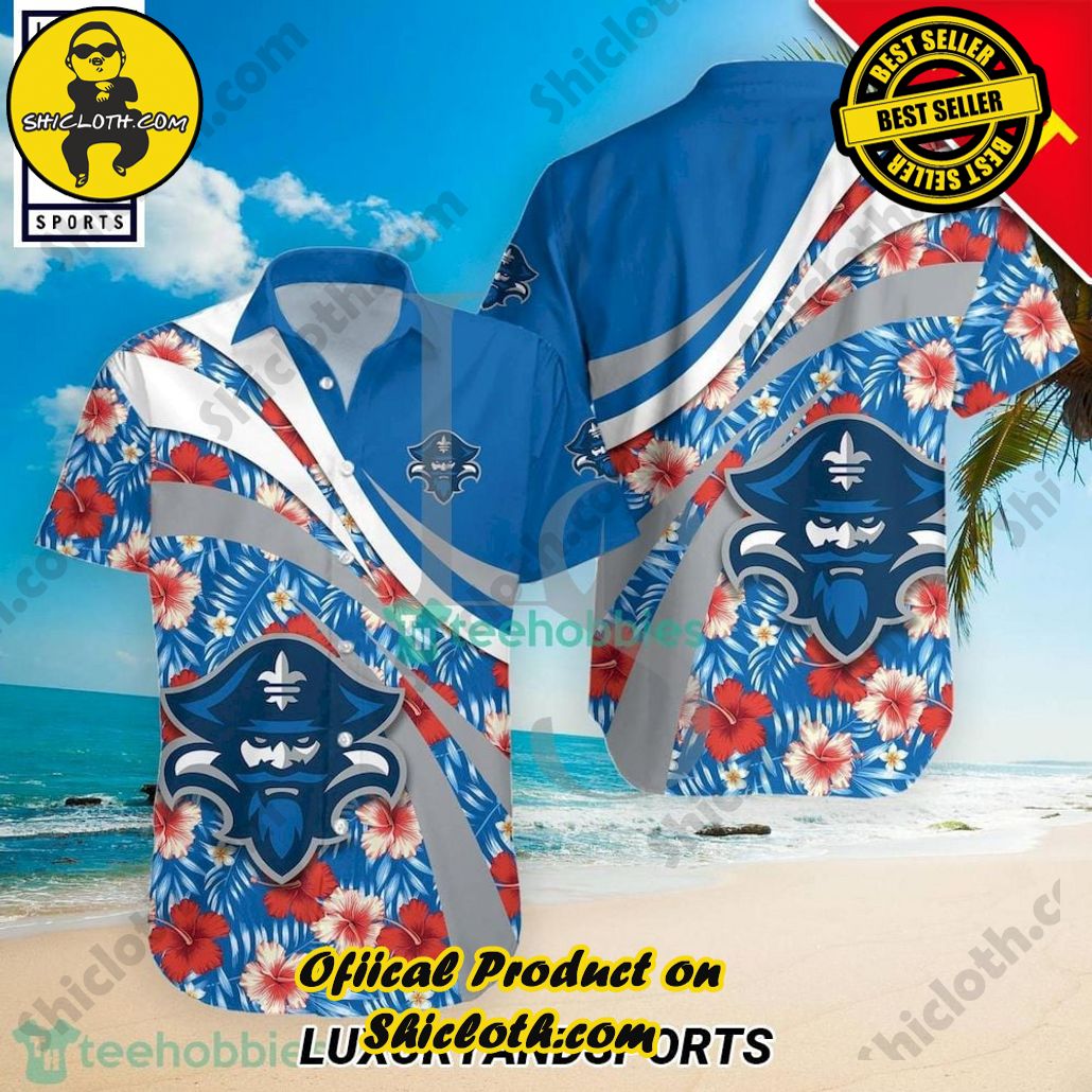New Orleans Privateers NCAA Hibiscus Tropical Flower Hawaiian Shirt