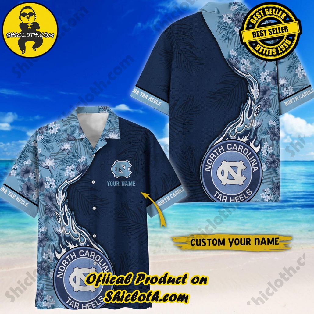North Carolina Tar Heels | NCAA2 Flower Hawaii Shirt For Fans, Summer Football Shirts