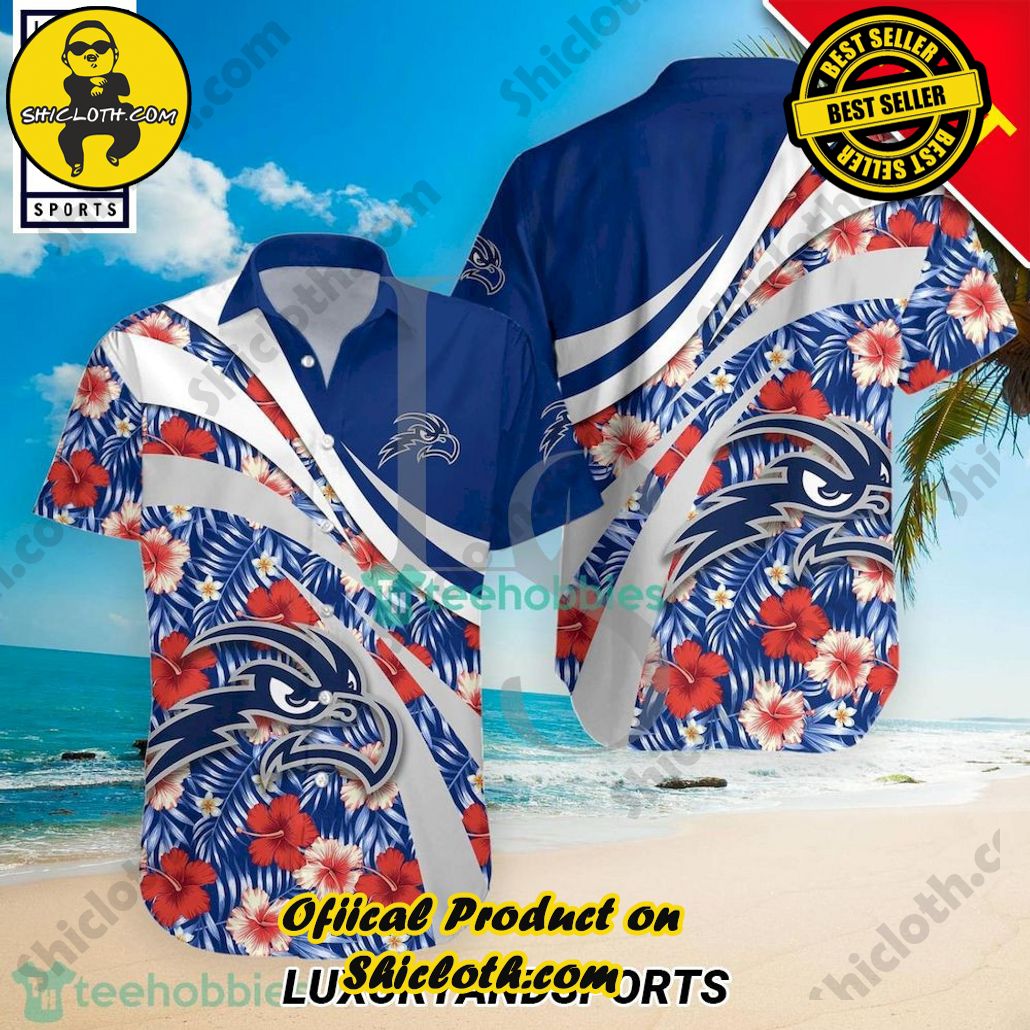 North Florida Ospreys NCAA Hibiscus Tropical Flower Hawaiian Shirt