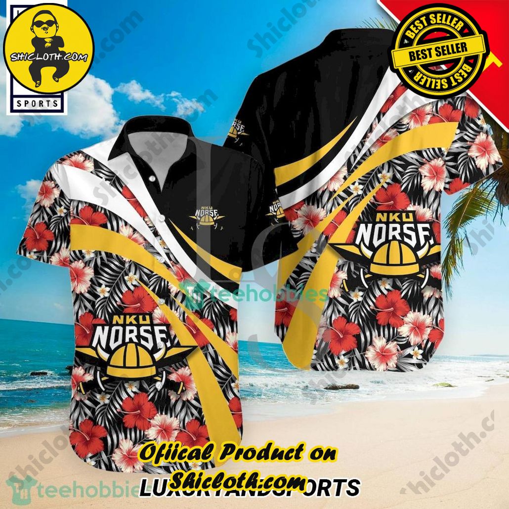 Northern Kentucky Norse NCAA Hibiscus Tropical Flower Hawaiian Shirt