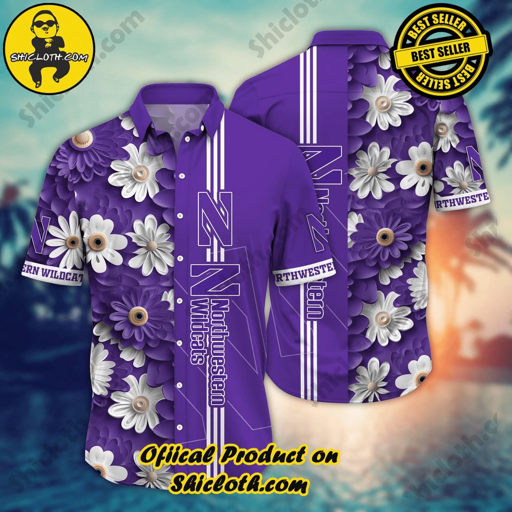 Northwestern Wildcats NCAA Hawaiian Shirt High-Season Aloha Shirt