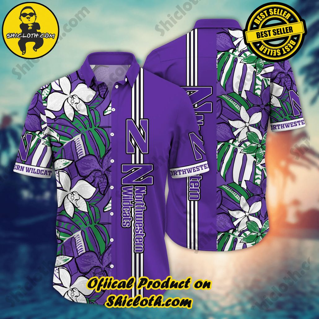 Northwestern Wildcats NCAA Hawaiian Shirt Watermelons Aloha Shirt