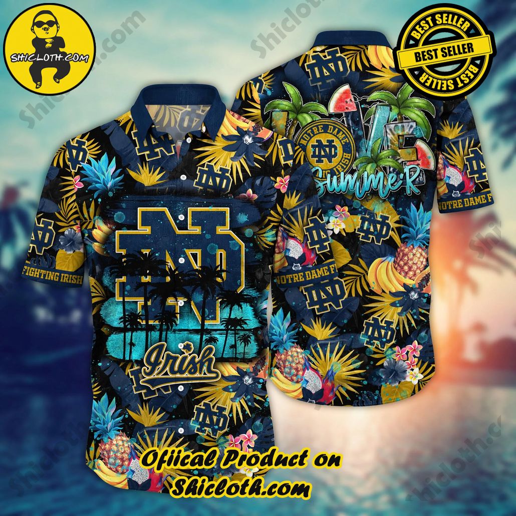 Notre Dame Fighting Irish NCAA Hawaiian Shirt Mosquito Bitestime Aloha Shirt