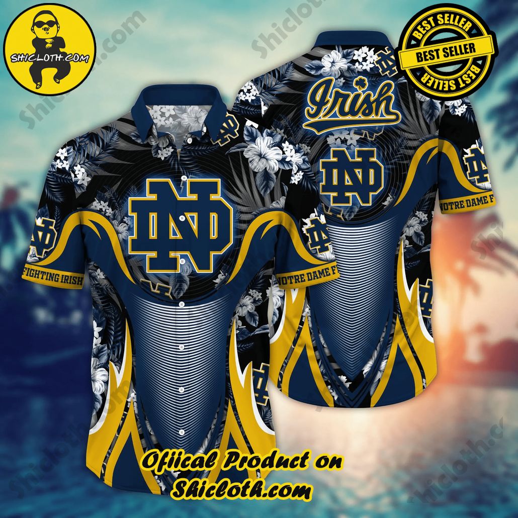 Notre Dame Fighting Irish NCAA Hawaiian Shirt Surfing Aloha Shirt