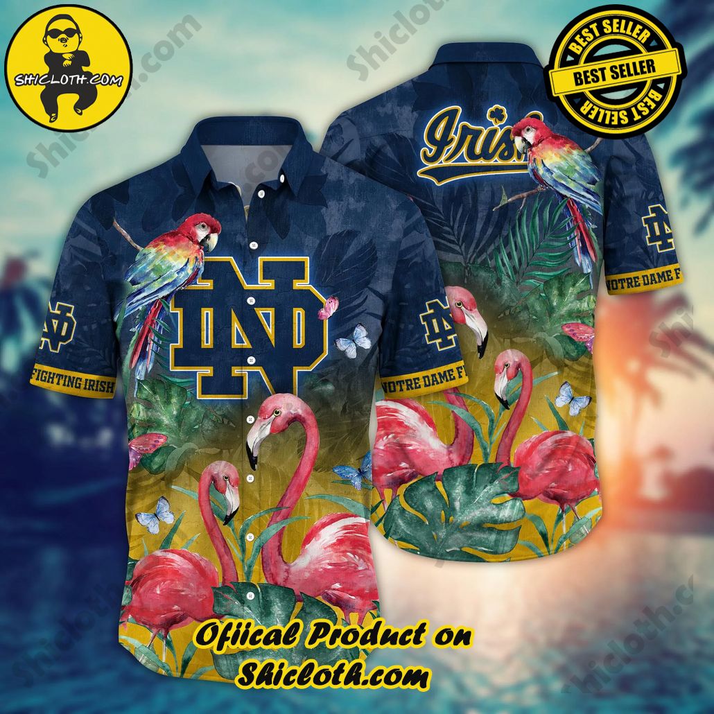 Notre Dame Fighting Irish NCAA Hawaiian Shirt Warm Season Aloha Shirt