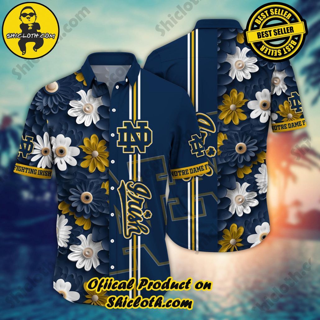 Notre Dame Fighting Irish NCAA1 Hawaiian Shirt Trending Summer. Gift For Fan