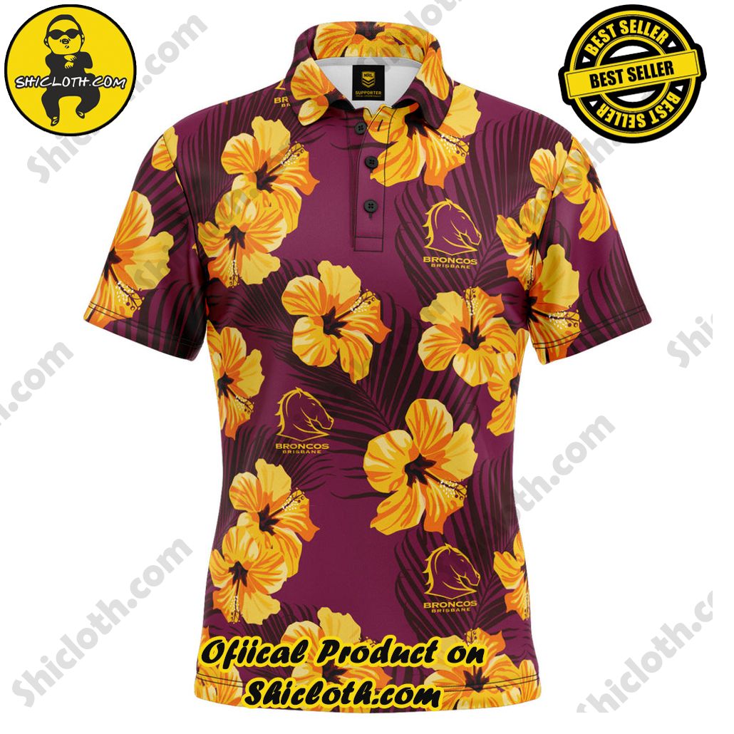 NRL Broncos Aloha Golf Polo
