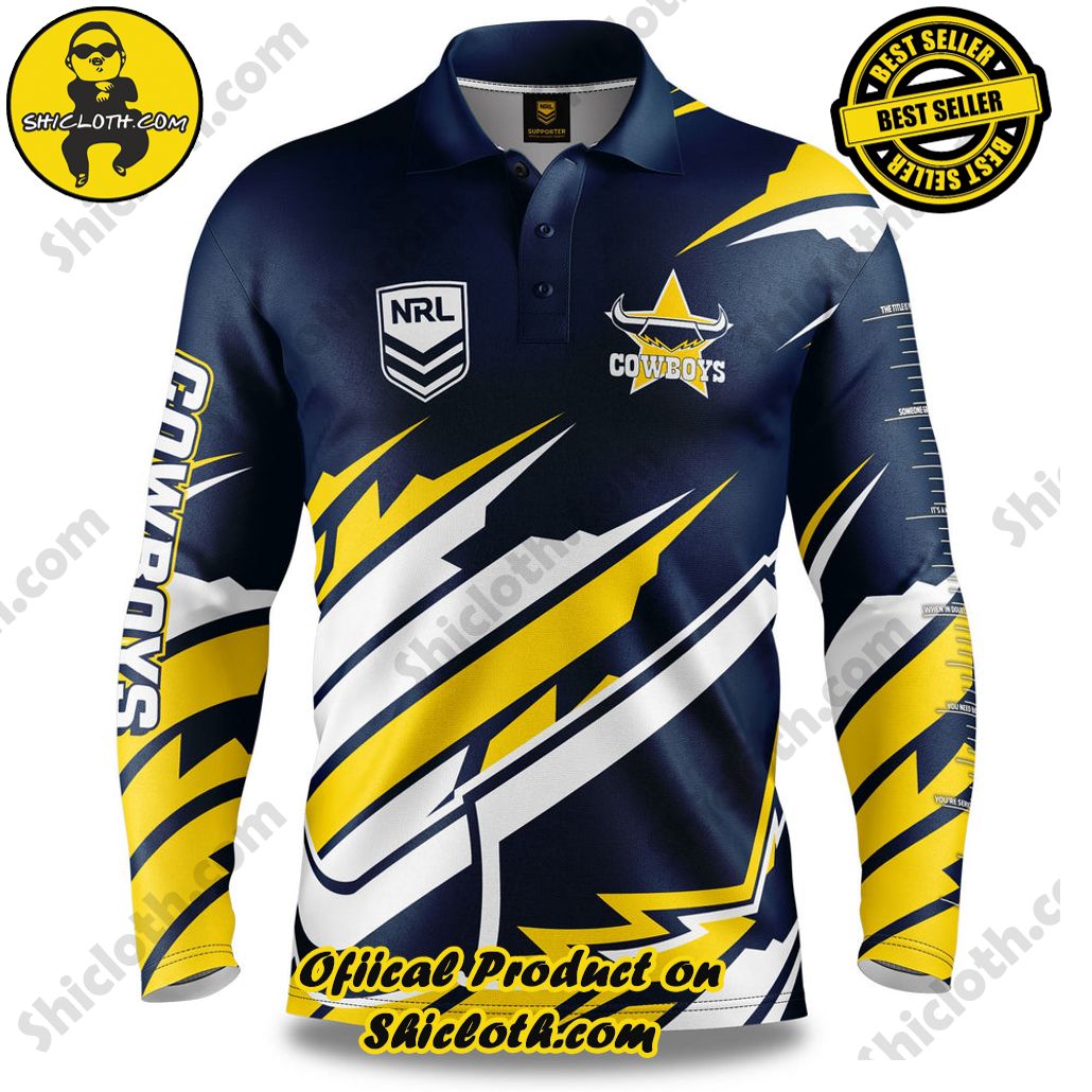 NRL Cowboys Ignition Fishing Shirt - Adult
