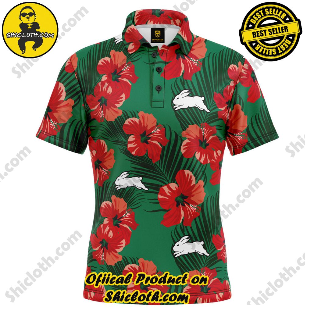 NRL Rabbitohs Aloha Golf Polo