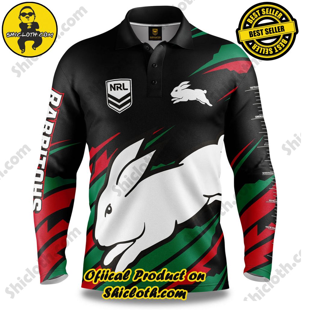 NRL Rabbitohs Ignition Fishing Shirt - Adult