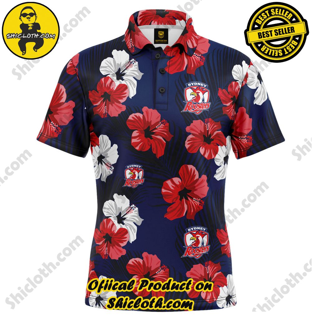 NRL Roosters Aloha Golf Polo