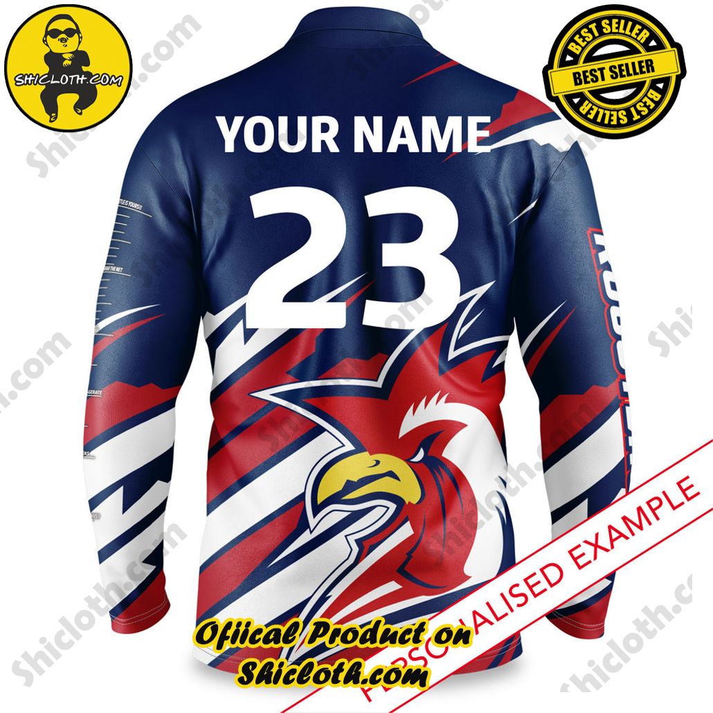 NRL Roosters Ignition Fishing Shirt 4 NRL Roosters Ignition Fishing Shirt - Image 4