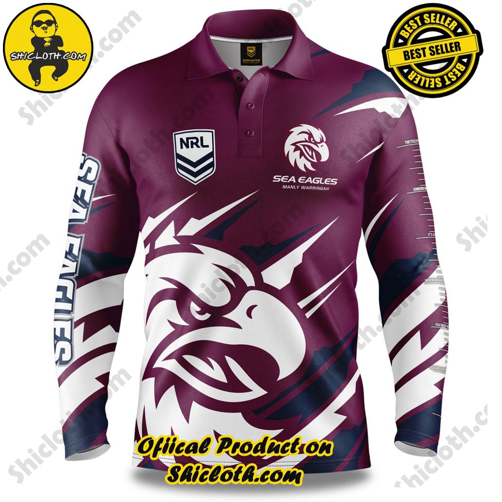 NRL Sea Eagles Ignition Fishing Shirt