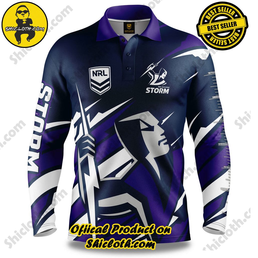 NRL Storm Ignition Fishing Shirt