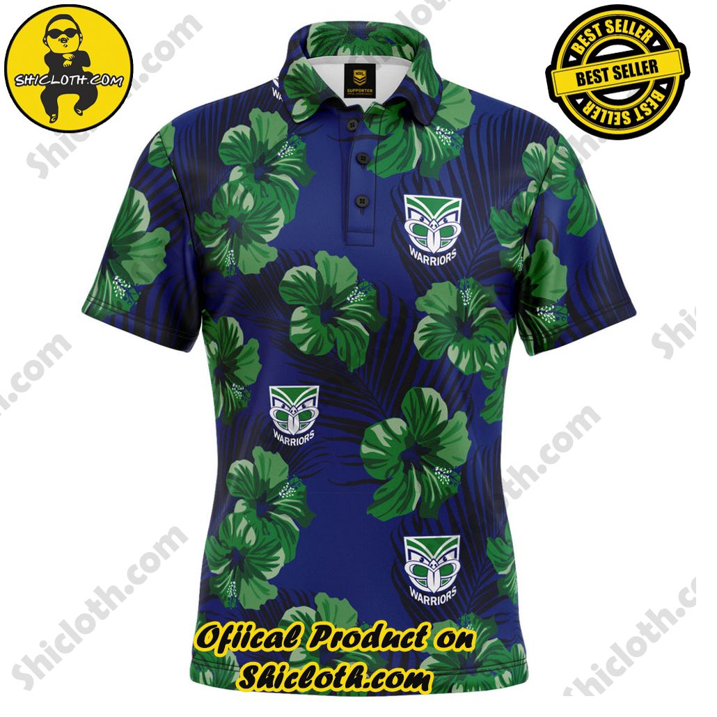 NRL Warriors Aloha Golf Polo