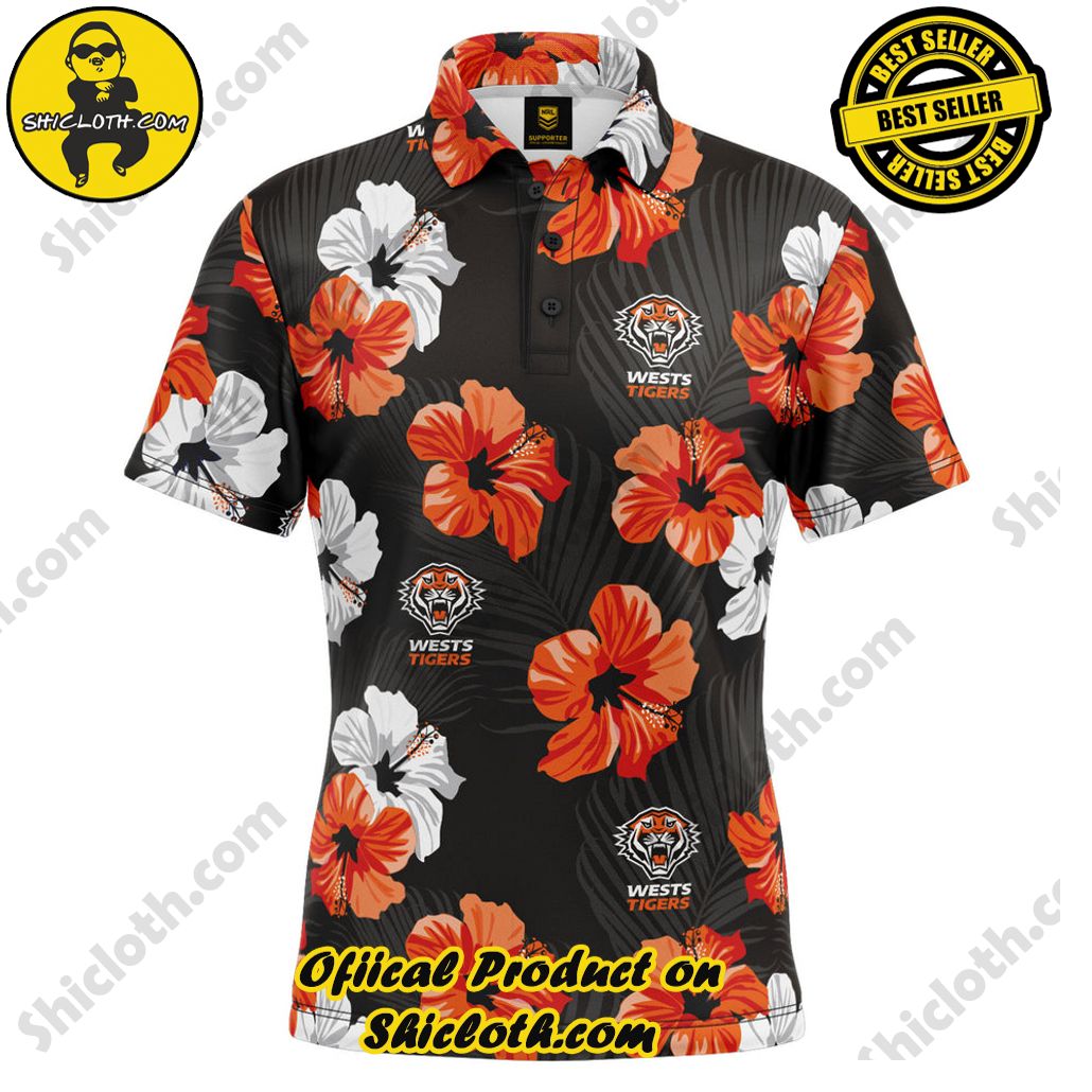 NRL Wests Tigers Aloha Golf Polo