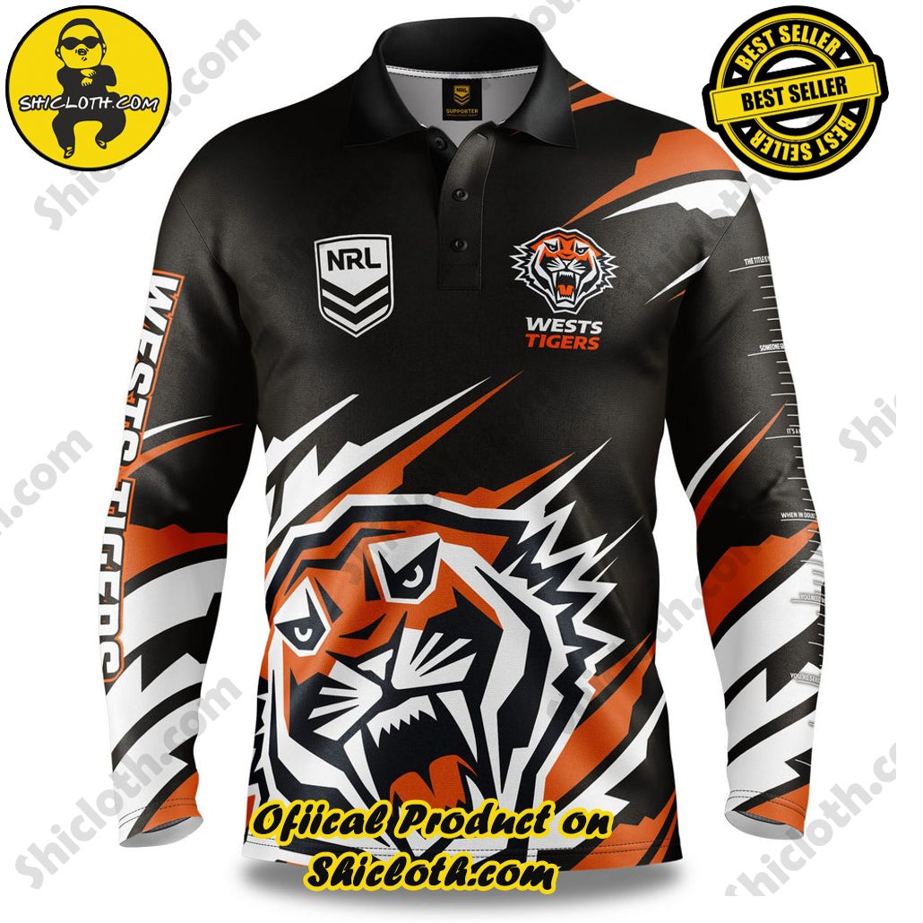 NRL Wests Tigers Ignition Fishing Shirt