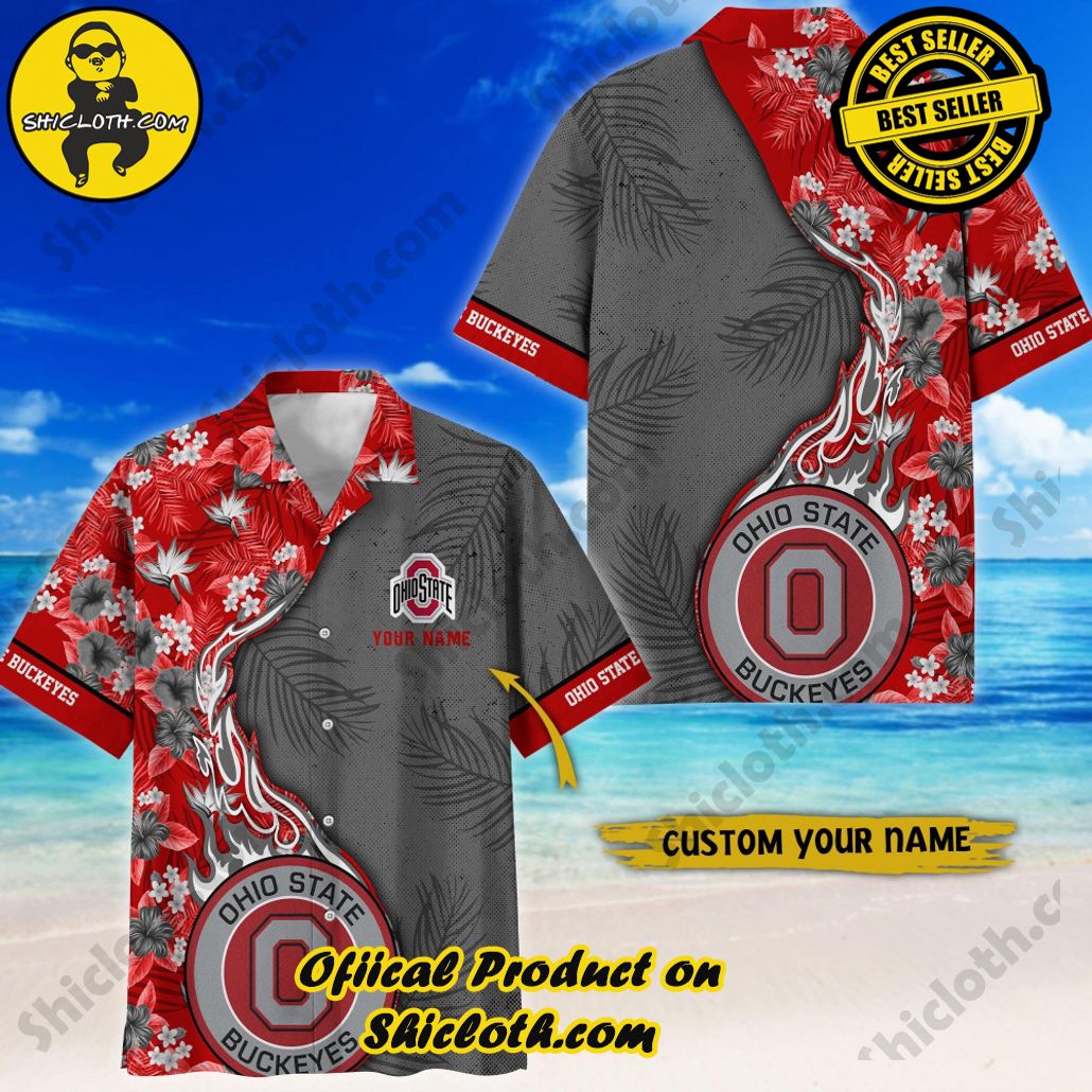 Ohio State Buckeyes | NCAA1 Flower Hawaii Shirt For Fans, Summer Football Shirts
