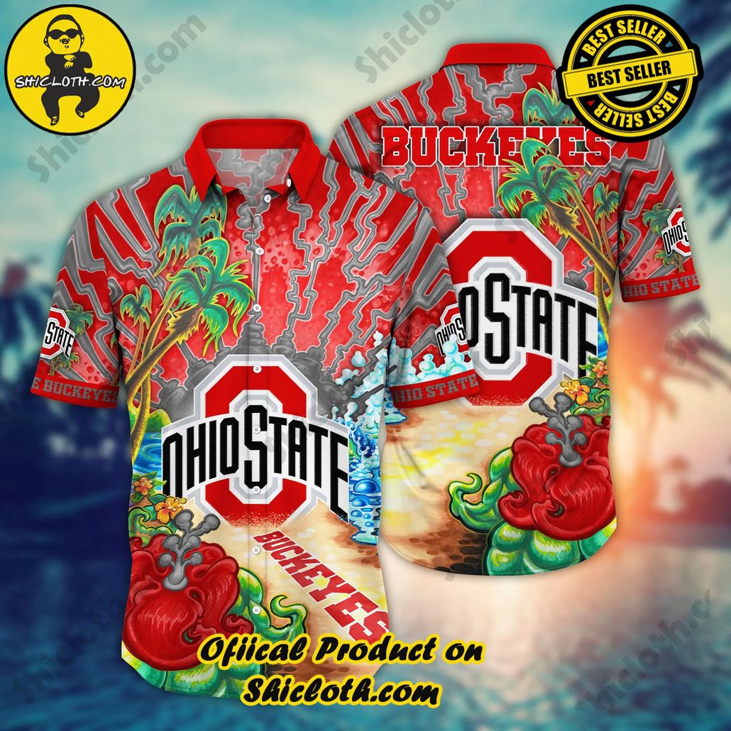 Ohio State Buckeyes NCAA Hawaiian Shirt Solsticetime Aloha Shirt