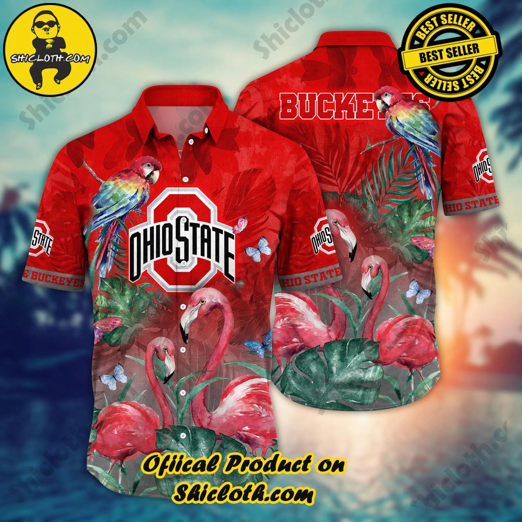 Ohio State Buckeyes NCAA Hawaiian Shirt Sun Dresses Aloha Shirt