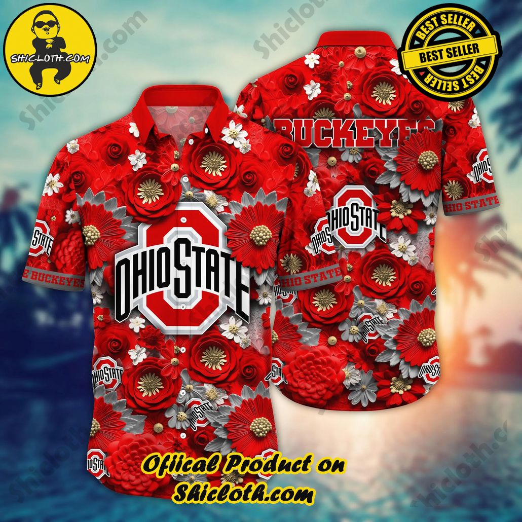 Ohio State Buckeyes NCAA Hawaiian Shirt Trending For This Summer Customize Shirt Any Team