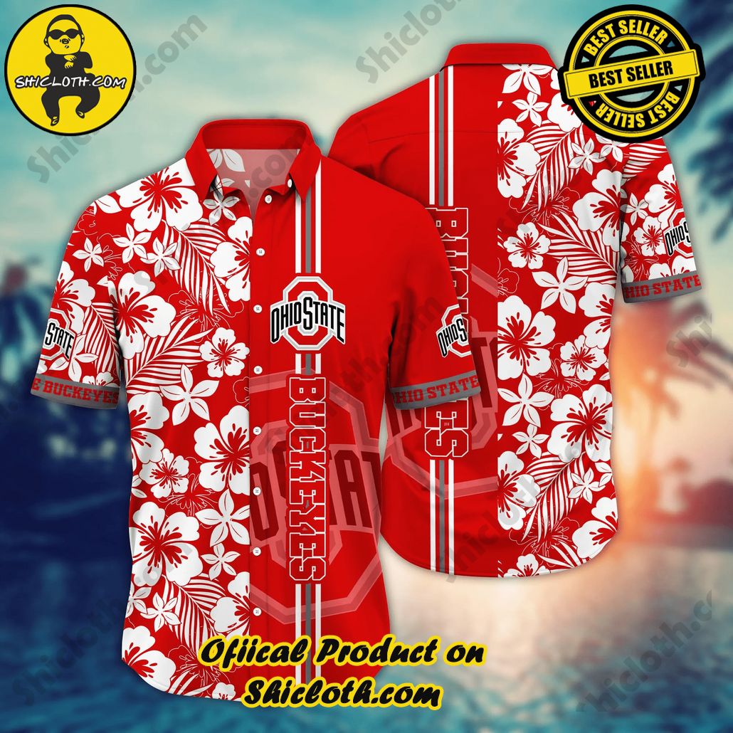 Ohio State Buckeyes NCAA Hawaiian Shirt Vacation Spotstime Aloha Shirt