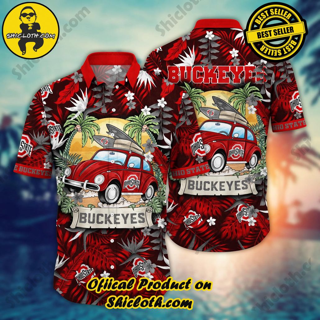 Ohio State Buckeyes NCAA Hawaiian Shirt Water Sportstime Aloha Shirt