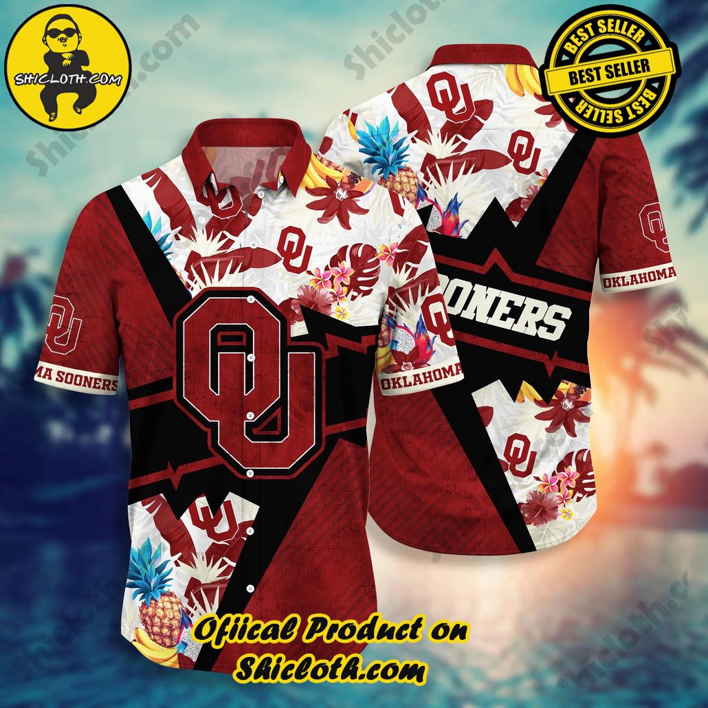 Oklahoma Sooners NCAA Hawaiian Shirt Leisure Aloha Shirt