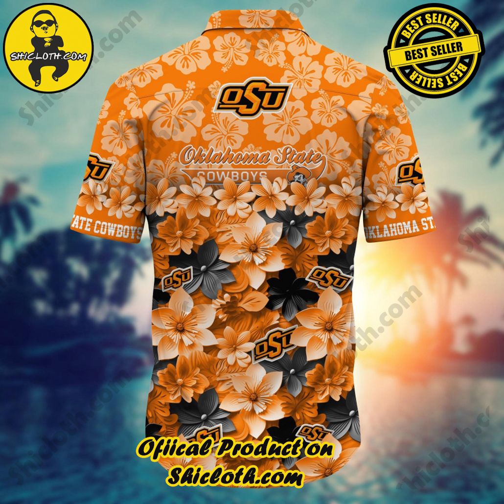 Oklahoma State Cowboys NCAA1 Flower Hawaii Shirt And Tshirt For Fans, Summer Football Shirts 3 Oklahoma State Cowboys NCAA1 Flower Hawaii Shirt And Tshirt For Fans, Summer Football Shirts - Image 3