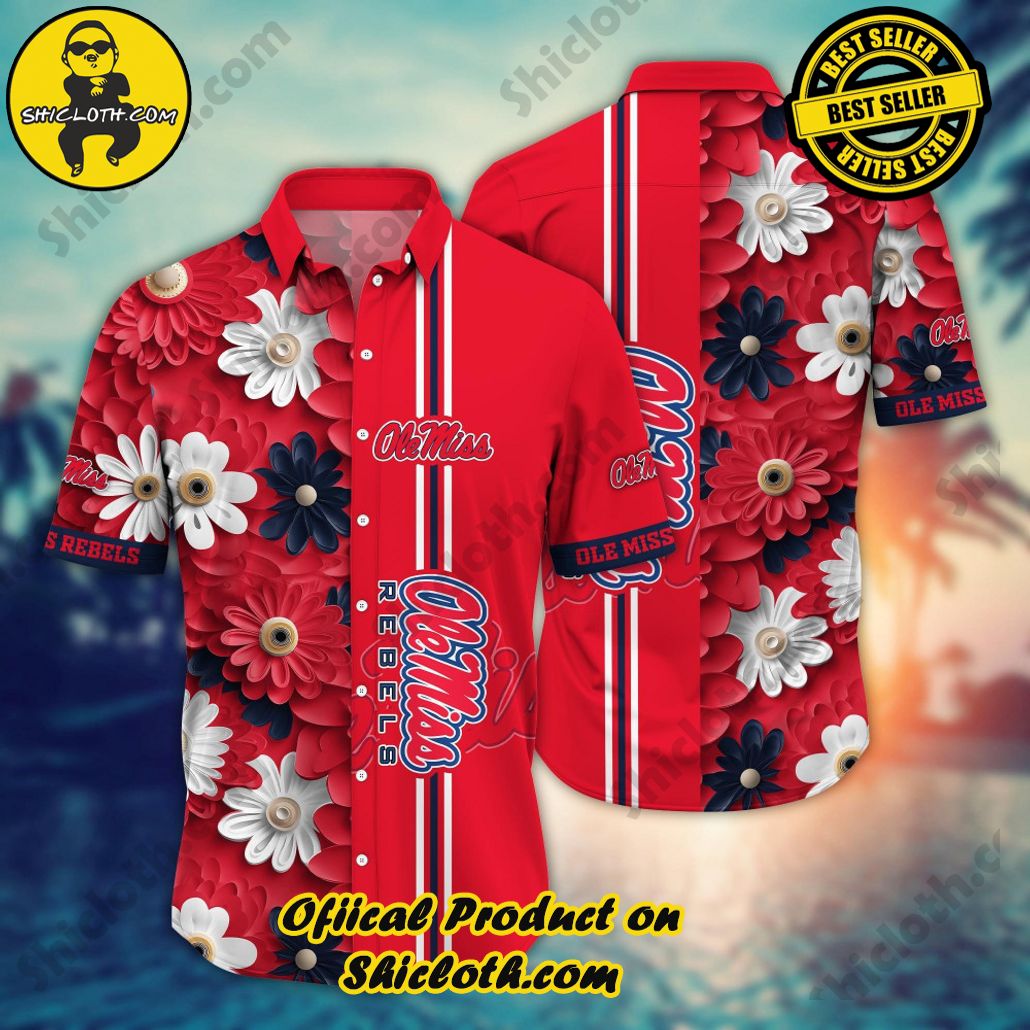 Ole Miss Rebels NCAA2 Hawaiian Shirt Trending Summer. Gift For Fan
