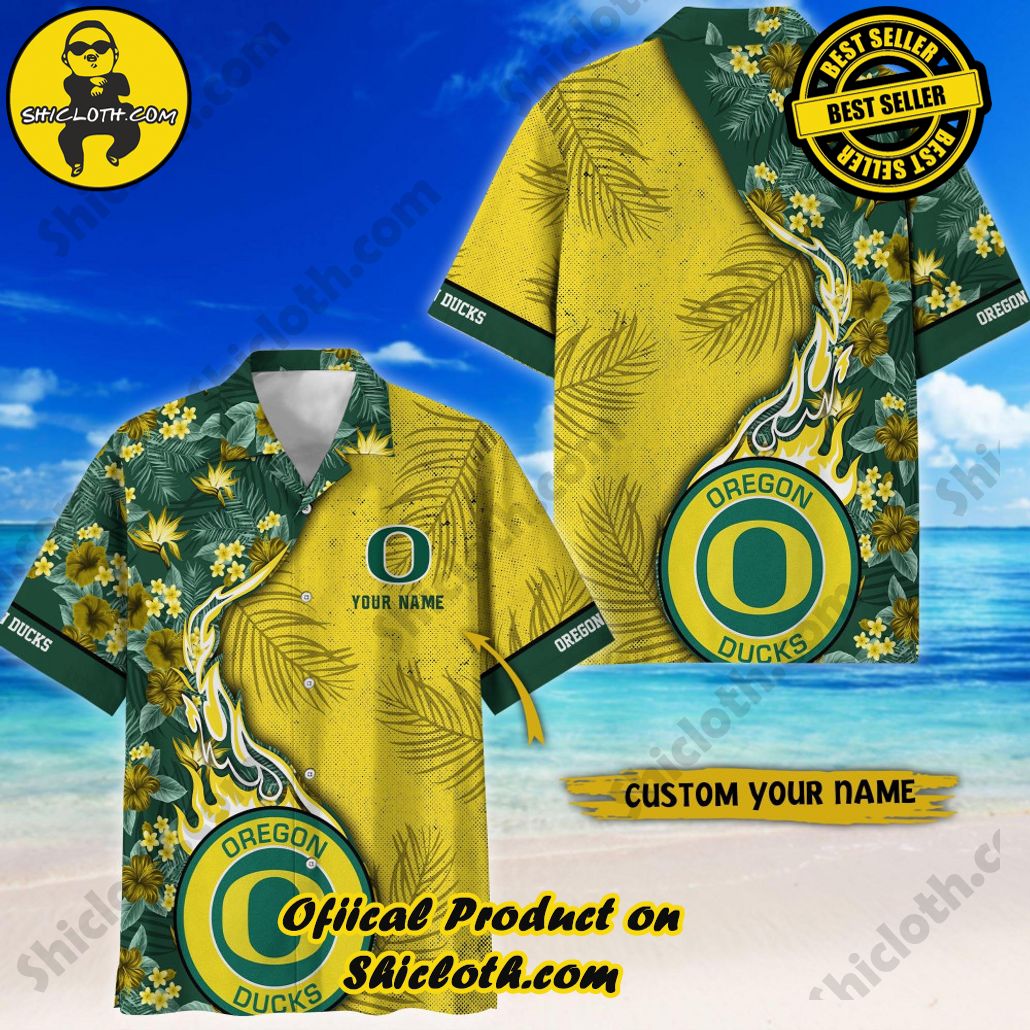 Oregon Ducks | NCAA2 Flower Hawaii Shirt For Fans, Summer Football Shirts