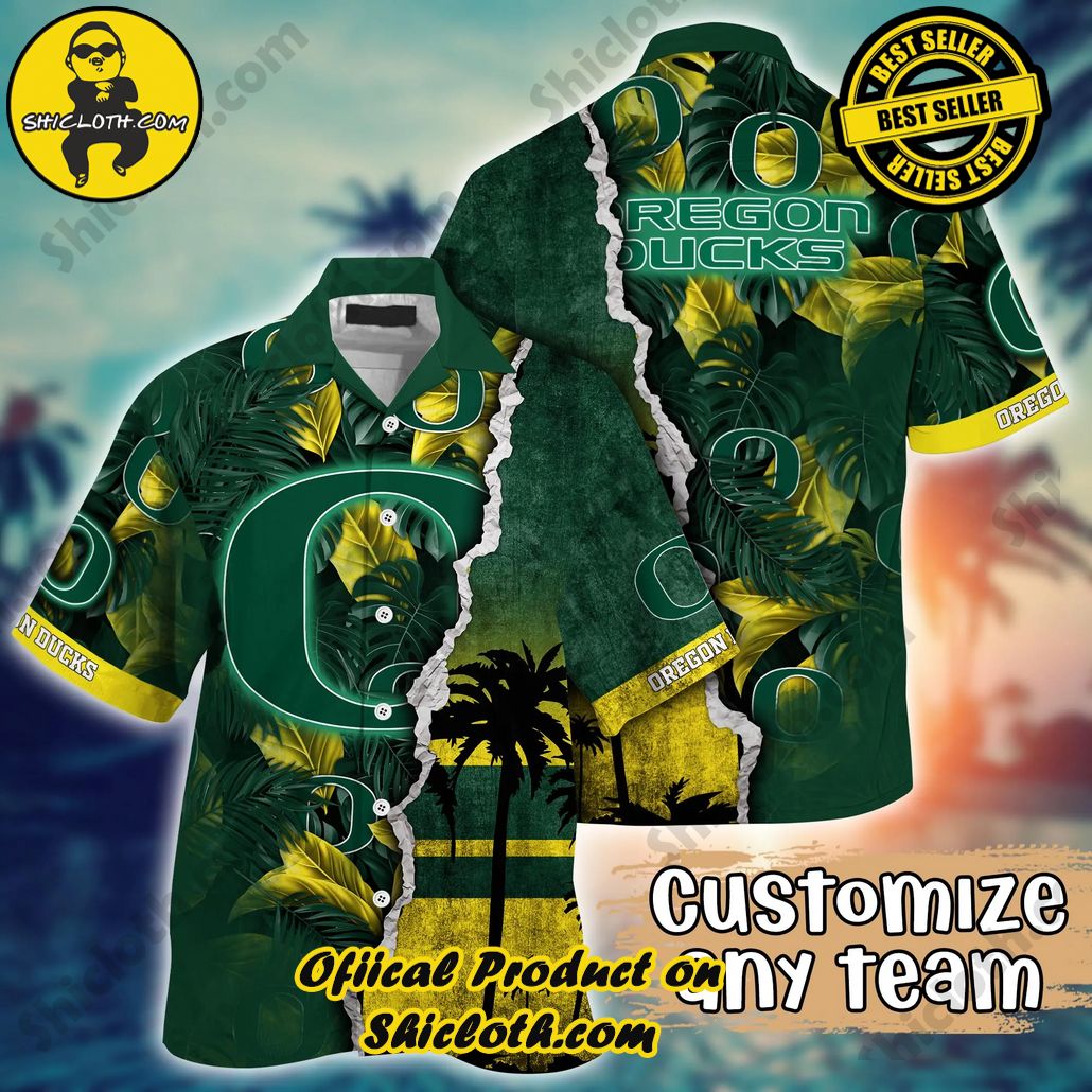 Oregon Ducks NCAA Hawaiian Shirt Custom Lemonade Stands Aloha Shirt