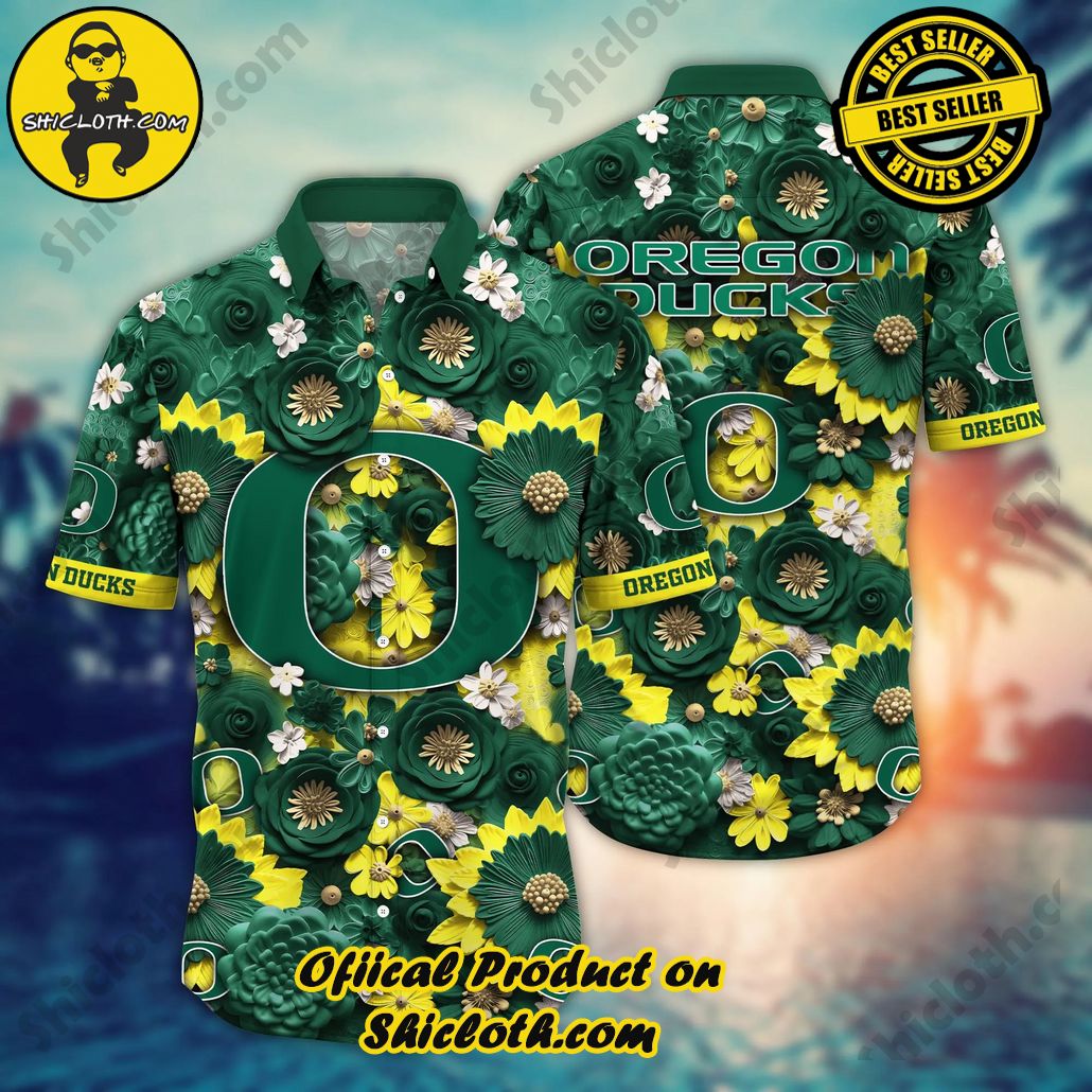 Oregon Ducks NCAA Hawaiian Shirt Trending For This Summer Customize Shirt Any Team
