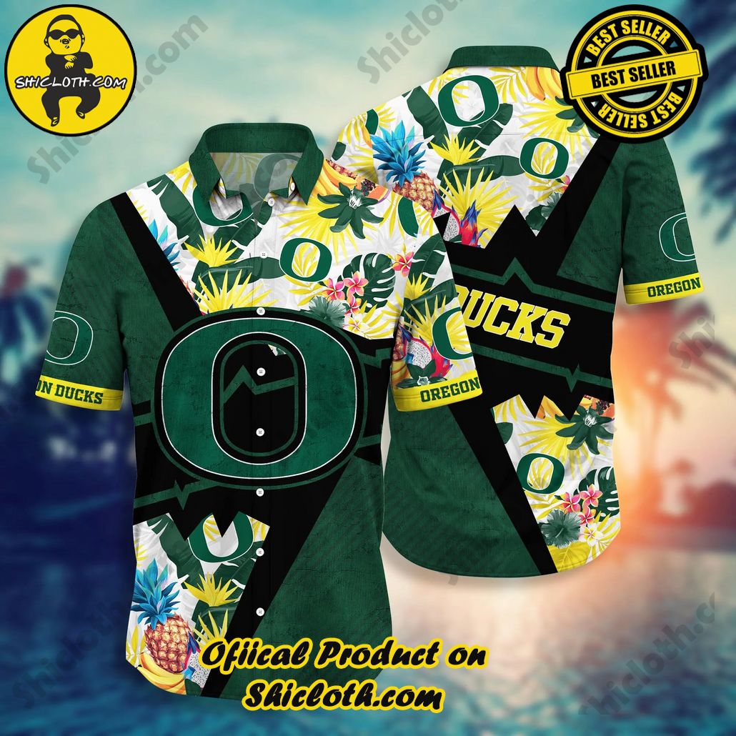 Oregon Ducks NCAA Hawaiian Shirt Vacation Spots Aloha Shirt
