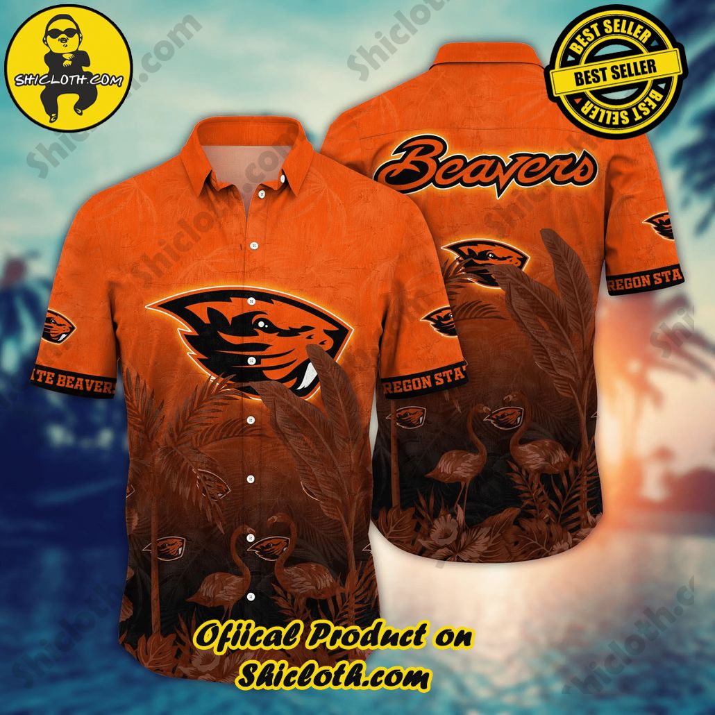 Oregon State Beavers NCAA Hawaiian Shirt Barbecuestime Aloha Shirt