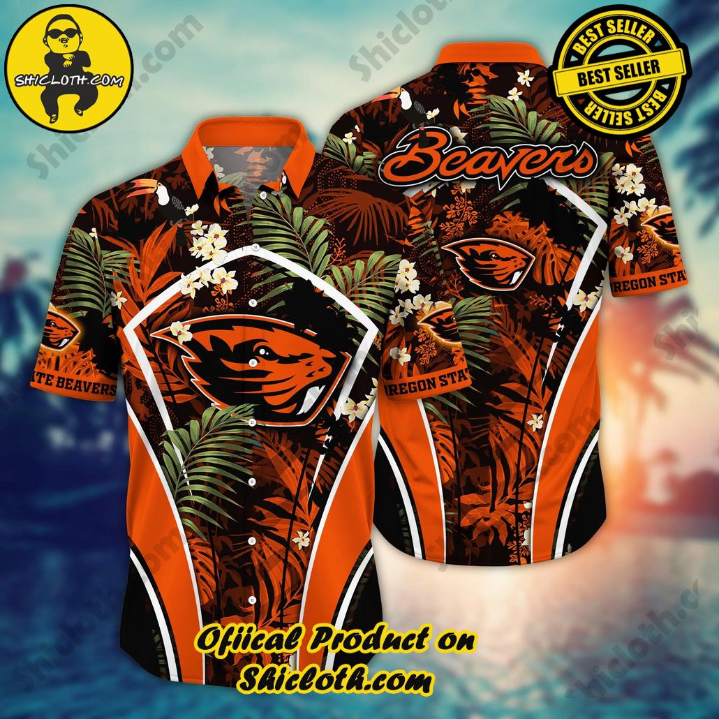 Oregon State Beavers NCAA Hawaiian Shirt Ice-Cold Drinks Aloha Shirt
