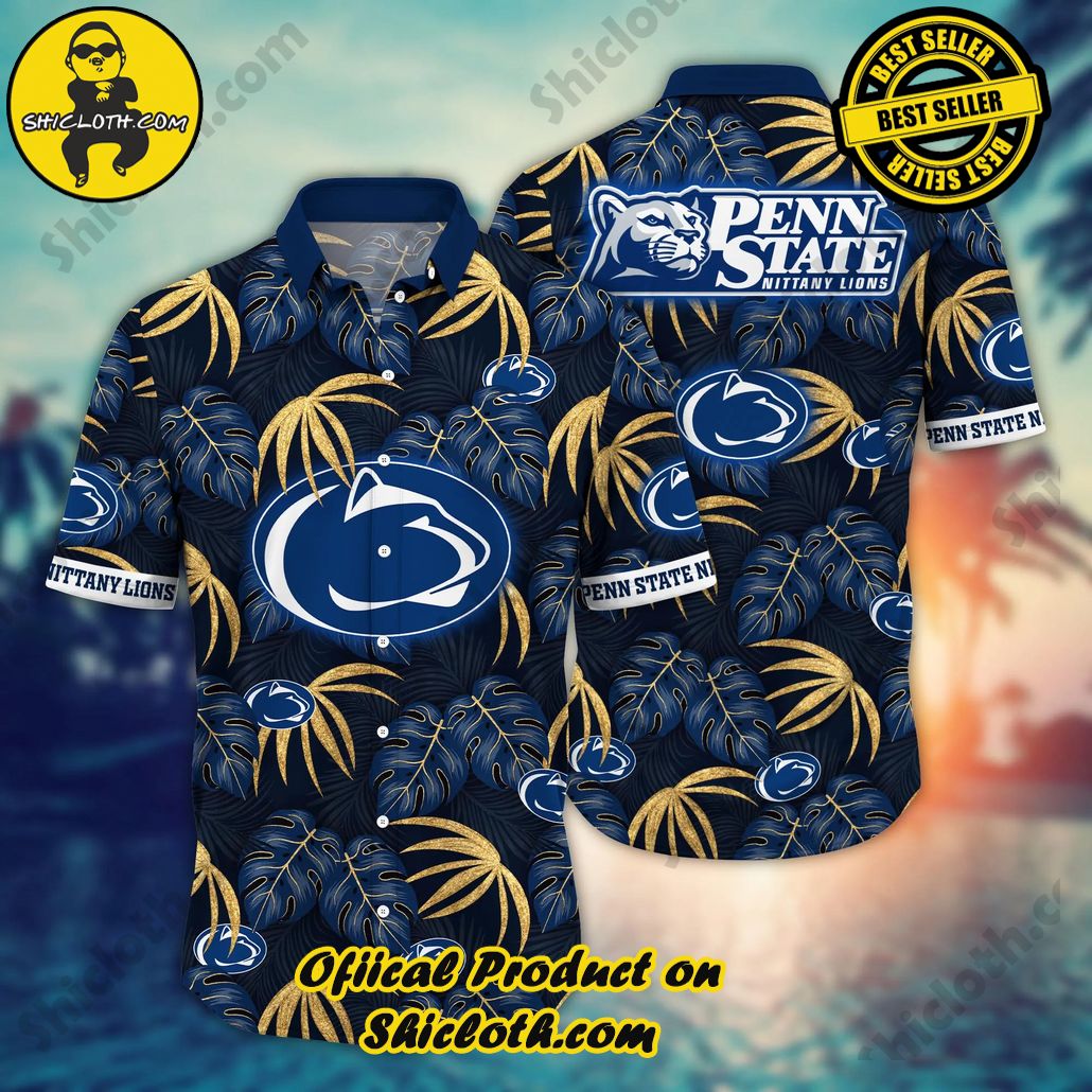 Penn State Nittany Lions NCAA Hawaiian Shirt Lush Greenery Aloha Shirt