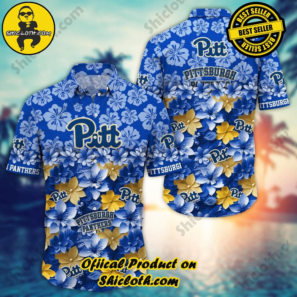 Pittsburgh Panthers NCAA3 Flower Hawaii Shirt And Tshirt For Fans, Summer Football Shirts